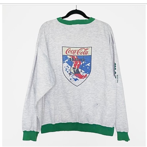 Vintage Coca Cola Winter Sports Sweatshirt - Picture 4 of 6